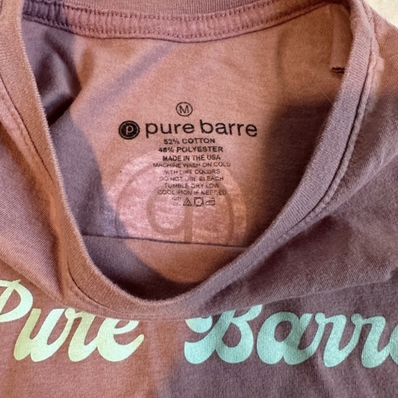 #309 Pure Barre Sleeveless Muscle Crop Top Tank Top - Picture 4 of 4
